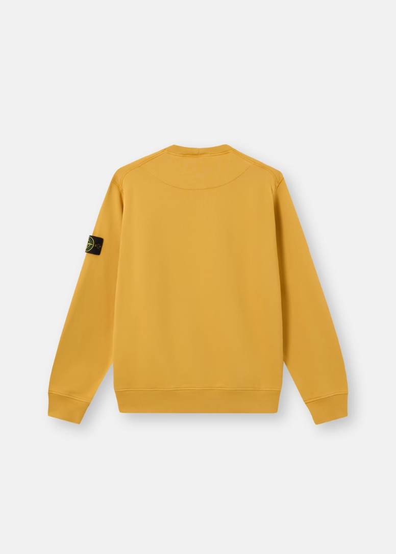 PULL COTON MOUTARDE STONE