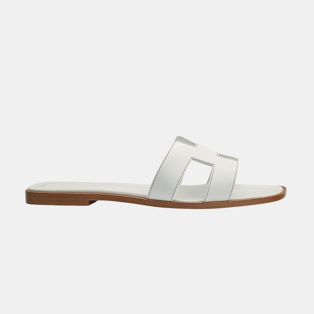 Claquettes H Blanche