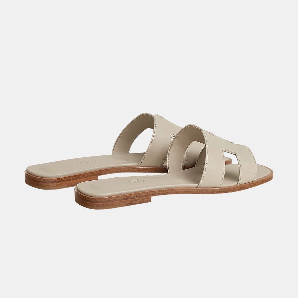 Claquettes H Beige